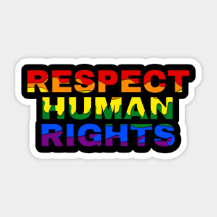 Respect Human Rights Sticker